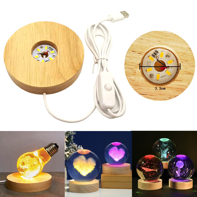 Resin Art Stand - الراتنج الفن عرض جولة الخشب الملونة