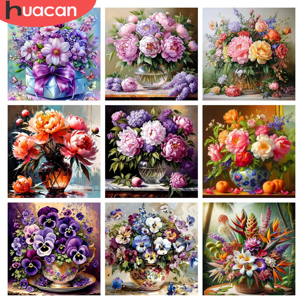Resin Art For Rose - HUACAN 5D الماس الفسيفساء روز زهرة