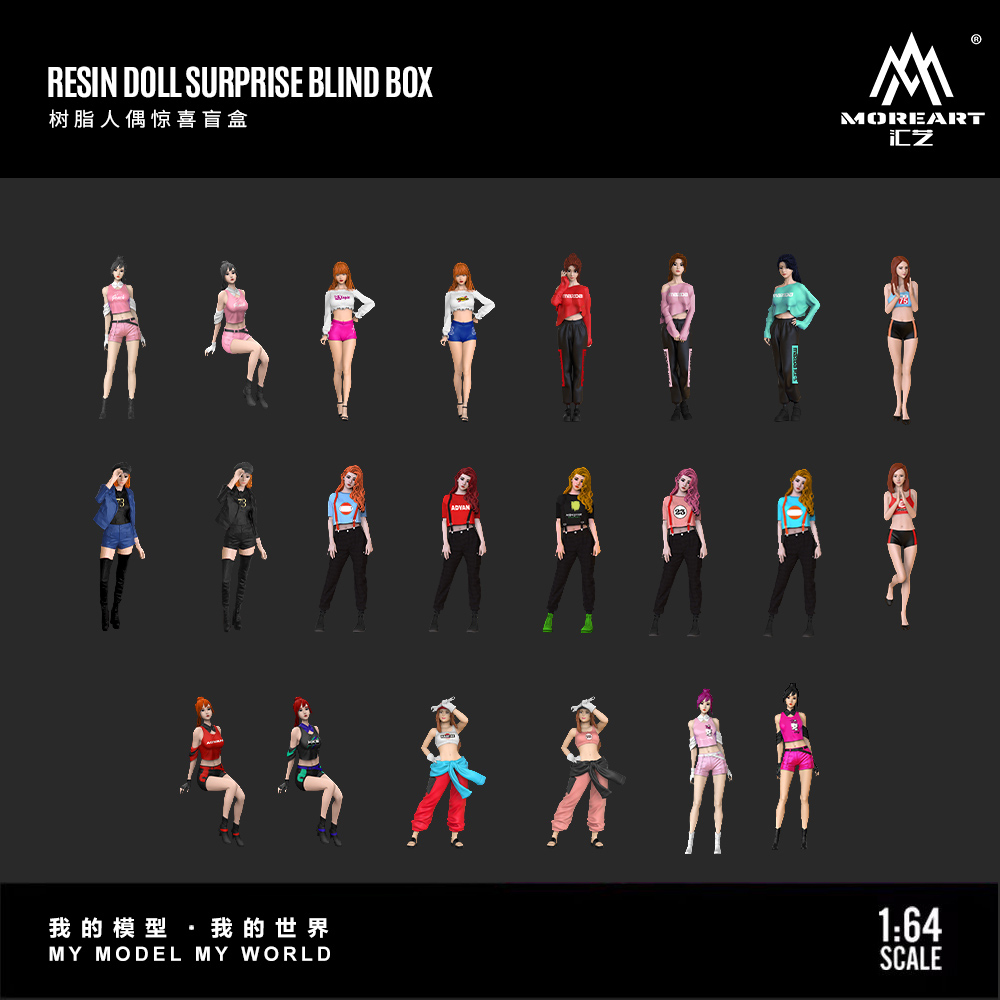 Resin Art Resin - موري آرت 1:64 صندوق مفاجآت مجسمات