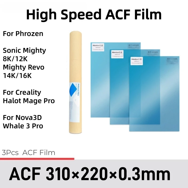 Resin Art Pro - 3 قطع من أفلام ACF مقاس