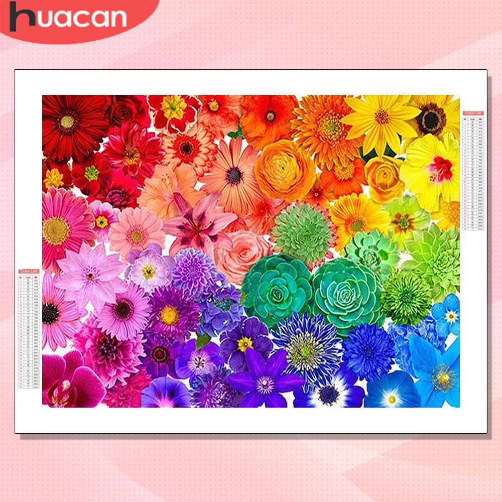 Resin Art For Rose - مجموعة فن الألماس من HUACAN: لوحة