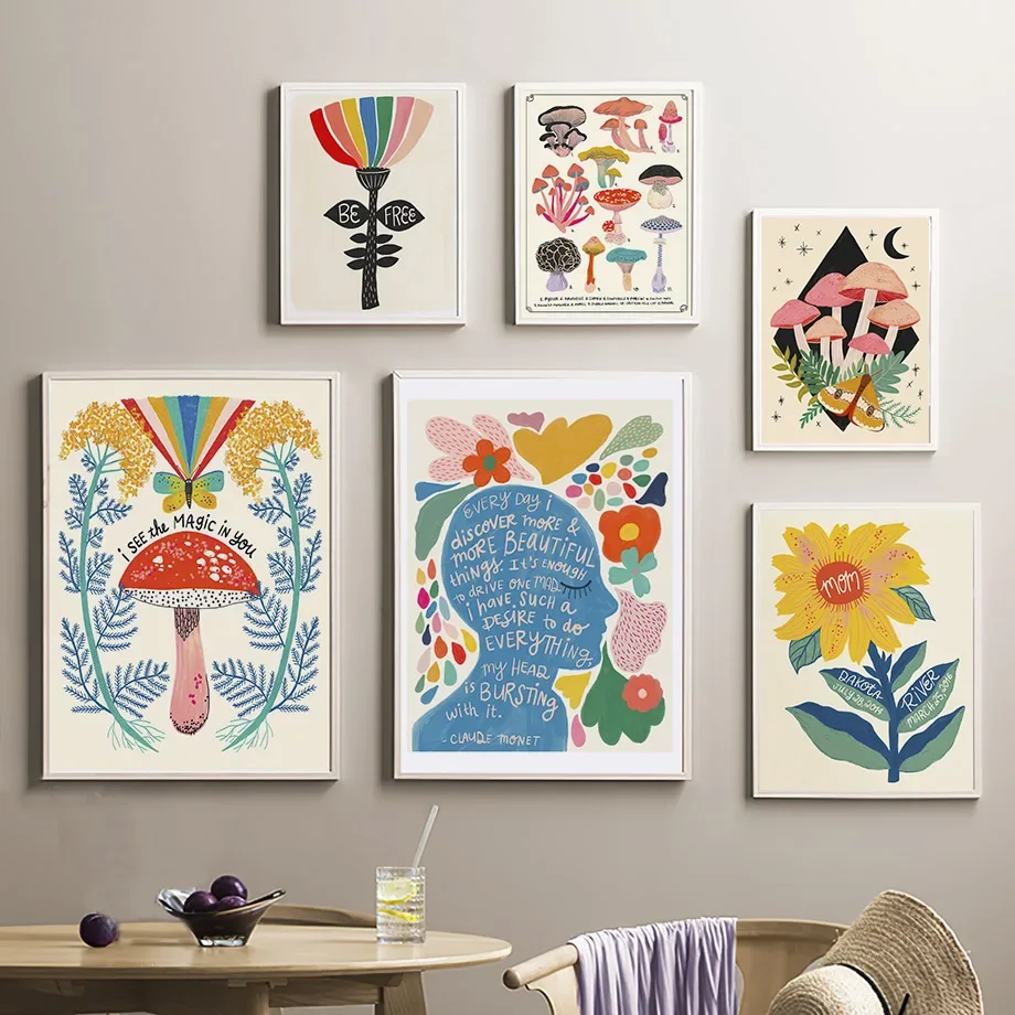 Resin Art Quote - لوحات فنية جدارية تجريدية بنمط بوهو،