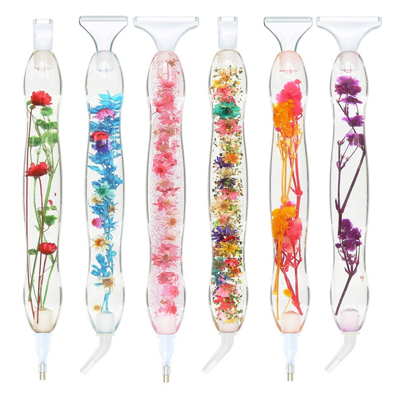 Resin Art Flower - مجموعة أقلام رسم بالألماس ثلاثية الأبعاد