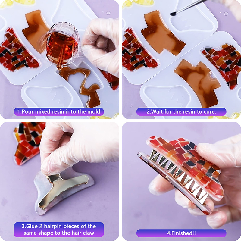 مشابك الشعر راتينج السليكون قو - مراجعة Resin Art Uv وسعره