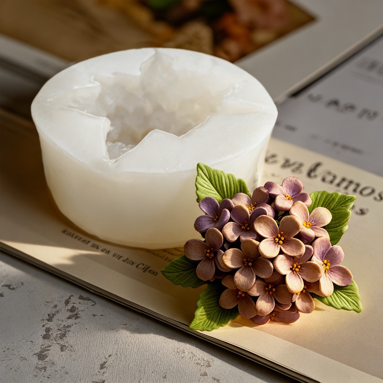 قطعتان من قوالب السيليكون لزهر - مراجعة Resin Art For Rose وسعره