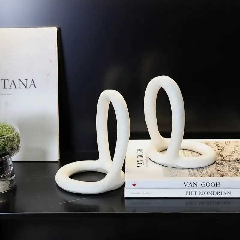 مساند كتب بسيطة لمكتب المكتب - - مراجعة Resin Art Stand وسعره