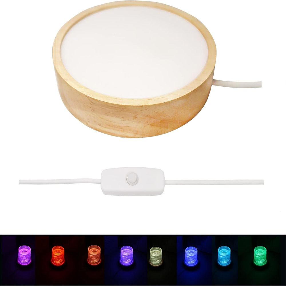 قاعدة إضاءة ليلية LED ثلاثية ا - مراجعة Resin Art Stand وسعره