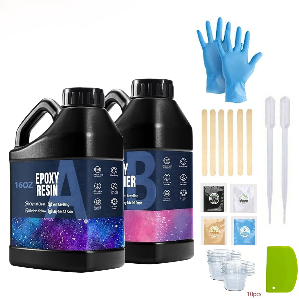 1000 مللي كريستال واضح الايبوك - مراجعة Resin Art And Wood وسعره