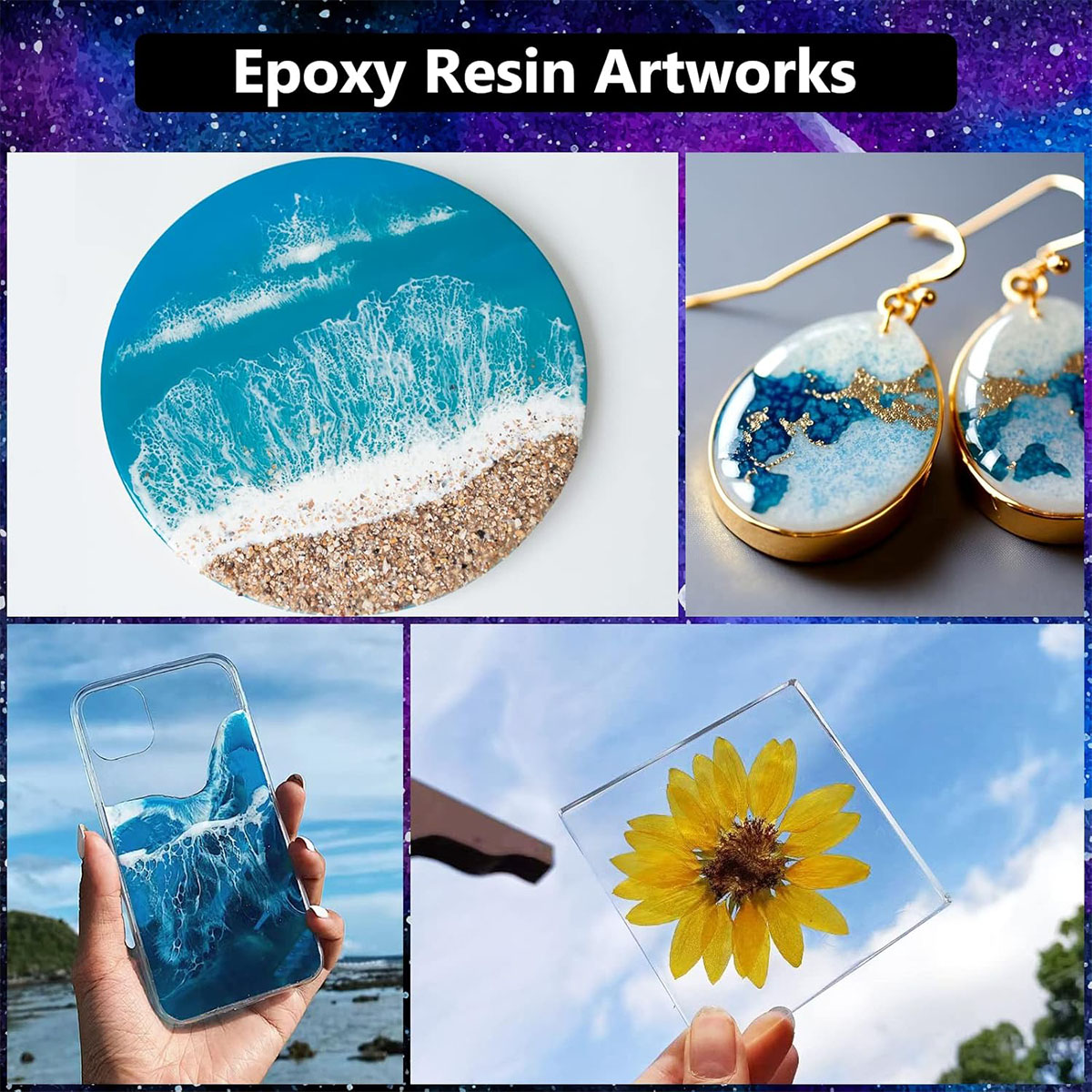 1000 مللي كريستال واضح الايبوك - مراجعة Resin Art And Wood وسعره